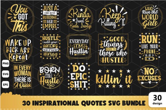 Download 30 Inspirational Quotes SVG Bundle - Svg Collection