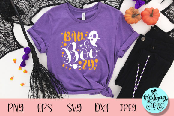Download Bad and Boozy Svg, Halloween Shirt Svg - Svg Collection