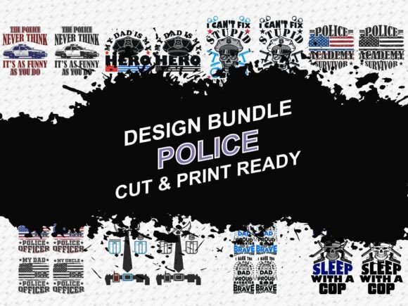 Download Police 12 SVG PNG Graphics Tshirt Bundle - Svg Collection