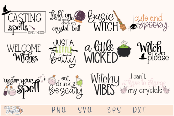 Download Cute Halloween SVG Bundle, Witch Clipart - Svg Collection