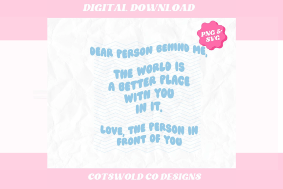 Download Dear Person Behind Me SVG PNG Design - Svg Collection