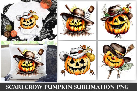 Download Scarecrow Pumpkin PNG Designs - Png designs Collection