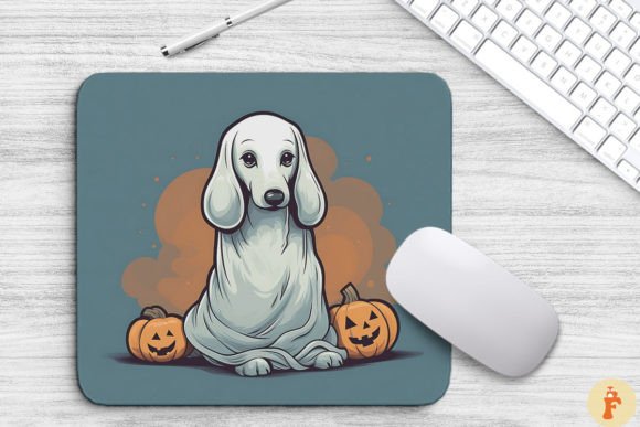 Download Happy Dachshund Dog in Ghost Costume - Premium Bundle