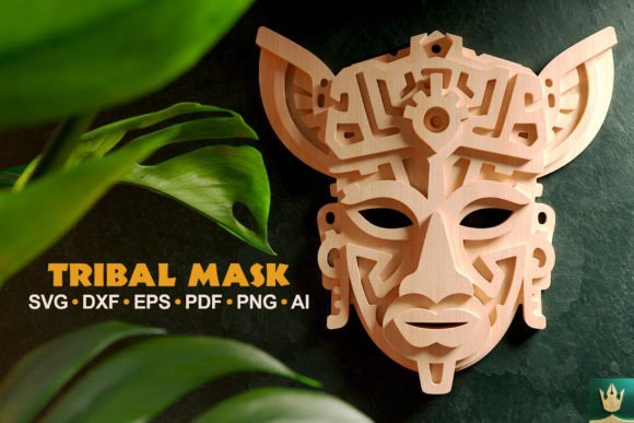 Download Tribal Mask V5 3D Layered | SVG Cut File - Svg Collection