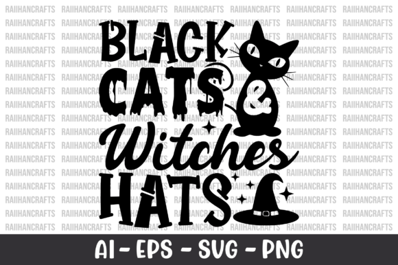 Download Black Cats &amp; Witches Hats SVG - Svg Collection