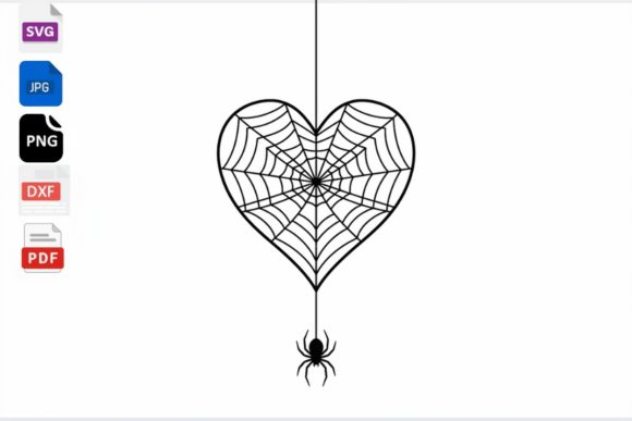 Download Heart Spider Web SVG Halloween Clipart - Svg Collection