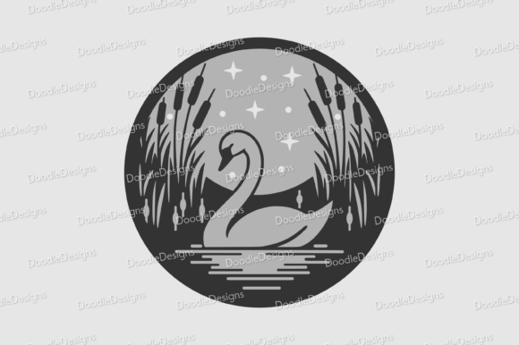 Download Layered Swan Scene SVG Cutting Files - Svg Collection