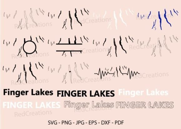 Download Finger Lakes Svg Bundle, Monogram Frame - Finger Collection