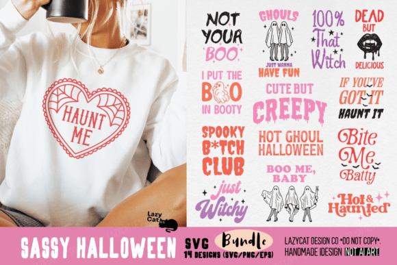 Download Sassy Funny Halloween Quote SVG Bundle - Svg Collection