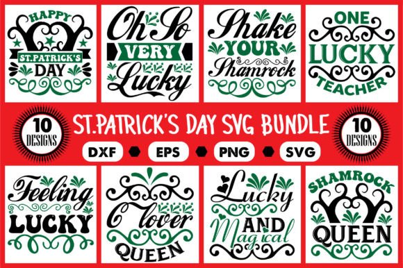 Download ST.Patrick's Day Svg Designs Bundle - Svg Collection