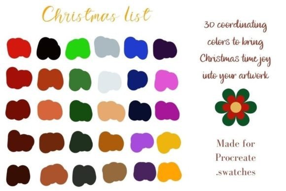 Download Christmas List Procreate Color Palette - Christmas list Collection