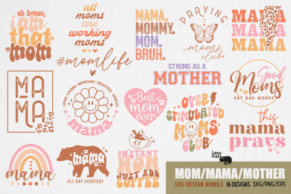 Download Mother's Day SVG Design Bundle - Svg Collection