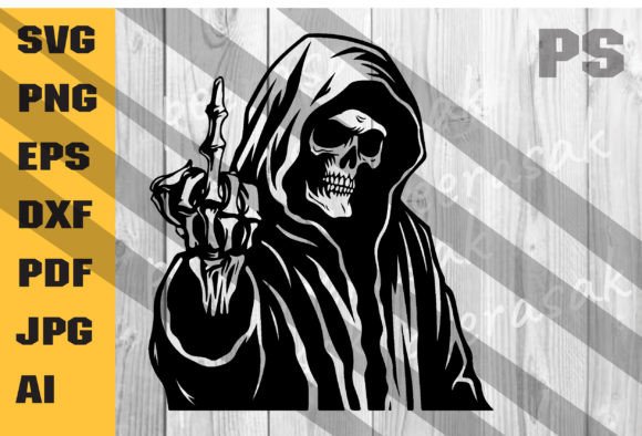 Download Grim Reaper Middle Finger SVG - Finger Collection