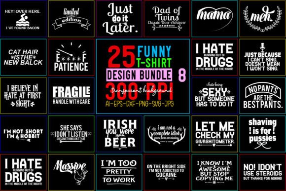 Download Funny SVG Bundle / T-Shirt Bundle - 08 - Svg Collection
