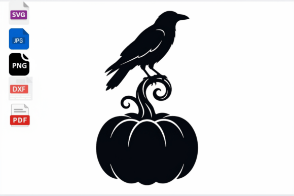 Download Raven on Pumpkin SVG Halloween Clipart - Svg Collection