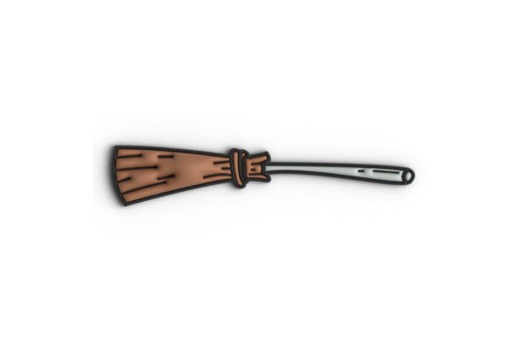 Download Halloween 3d Flying Broom Design Vector - Flying broom Collection