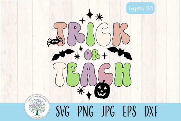 Download Retro Trick or Teach Halloween Shirt Svg - Svg Collection