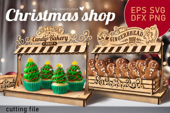 Download Christmas Shop SVG| for Laser and Cut - Svg Collection