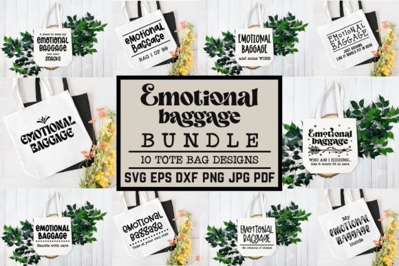 Download Emotional Baggage SVG Bundle Tote Bag - Svg Collection