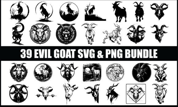 Download Evil Goat SVG PNG Bundle, Devil Goat PNG - Svg Collection