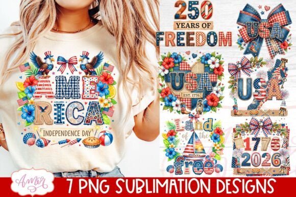 Download Bundle 4th of July Patriotic PNG Designs - Png designs Collection
