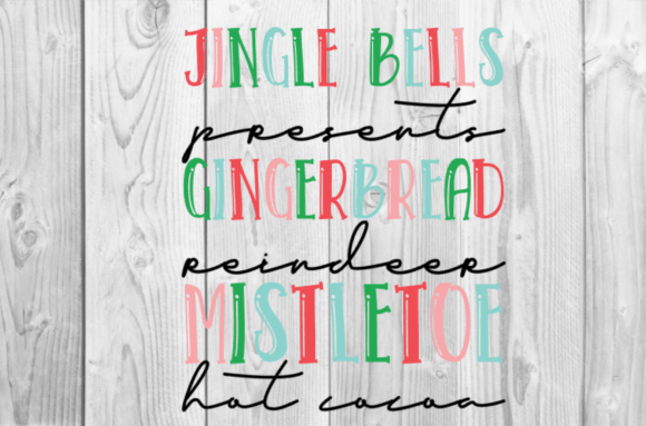 Download Christmas List Sublimation SVG - Christmas list Collection
